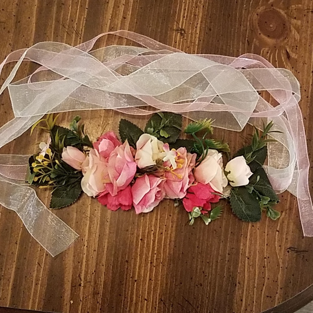 Floral headband or belt
